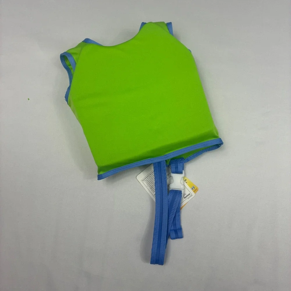 Swim Safe ABC Fabric Swim Vest Kids S/M Green NEW Step B Aquastar‎ Pool UPF 50
